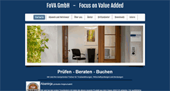 Desktop Screenshot of fova.ch